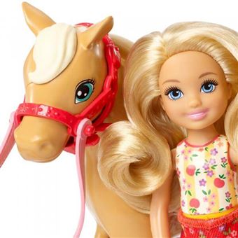 Barbie Coffret Chelsea Avec Son Poney Brun Avec Botte De Paille Et