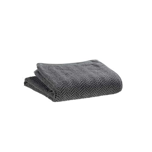 Drap de Douche Roberto ardoise 70 x 140 cm Vivaraise
