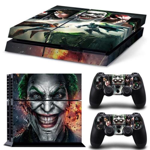 Autocollant Stickers Skin de Protection pour Console et Manette Sony Playstation PS4 - Batman #22
