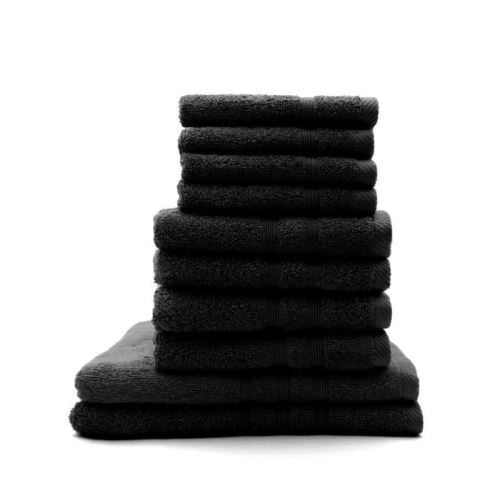 TODAY Lot de 4 Serviettes de bain 30 x 50 cm + 4 Serviettes de bain 50 x 100 cm + 2 Draps de bain 70 x 130 cm Réglisse