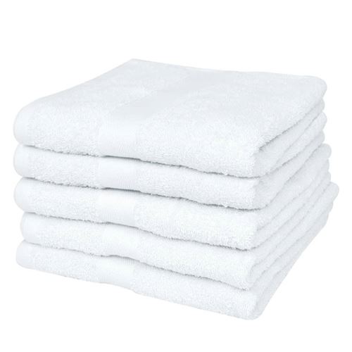 vidaXL Hotel douchehanddoekenset 400 gsm 70x140 cm katoen wit 25-delig