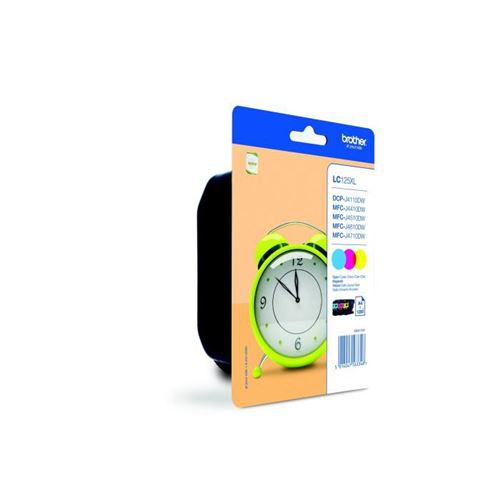 Brother LC125XL Rainbow Pack - hoge capaciteit - geel, cyaan, magenta - origineel - inktcartridge