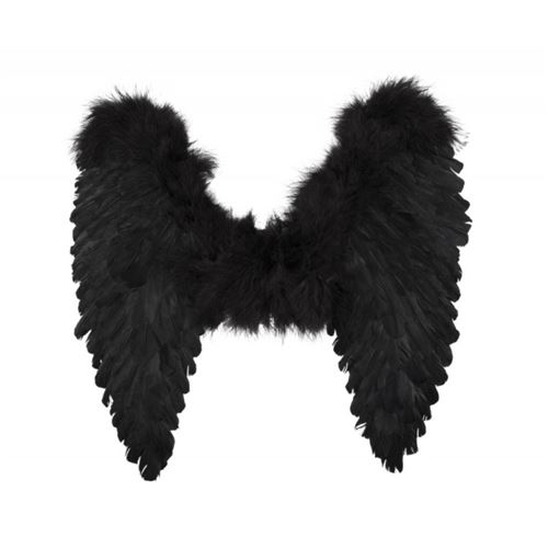 Accessoire de d&eacute;guisement - Ailes d'ange - 50x50cm - noir