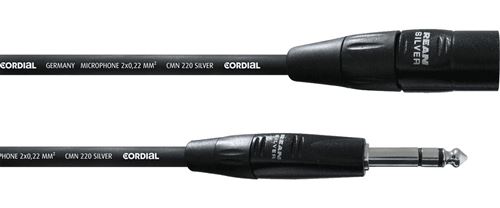 Cordial Câble Audio Xlr Mâle/Jack Stéréo 1,5 M