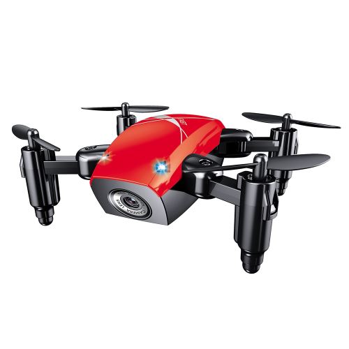 S9 Micro Quadricoptère Pliable RC RTF 2.4GHz 4CH Gyro Wifi Wifi FPV 0.3MP Caméra + Altitude Hold Rouge
