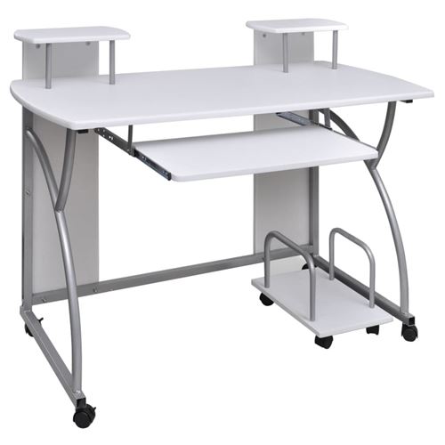 Studenten computer bureau 120 x 60 cm (wit)