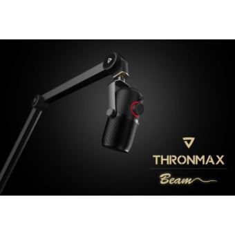 Bras de flèche de bureau à roulettes pour microphone XLR S1 Thronmax Gris