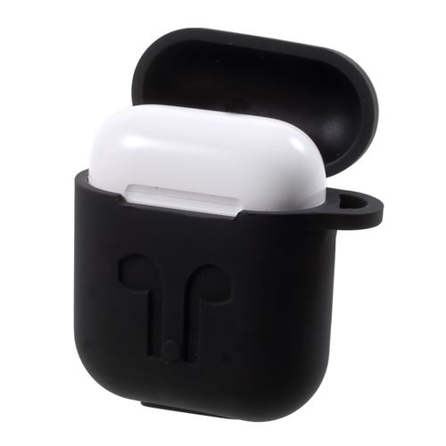Coque en silicone gel flexible noir pour votre Apple AirPods