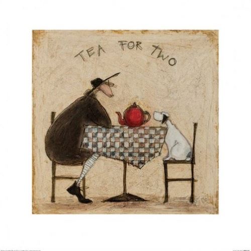 Sam Toft : Tea for Two Reproduction d'oeuvre d'art 40 x 40 cm