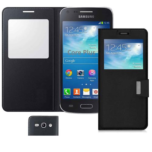Etui de protection pour Samsung Galaxy Core Plus (G3500 ,G350) - Noir