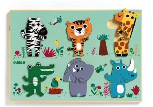 Puzzle en bois coucou jungle Djeco