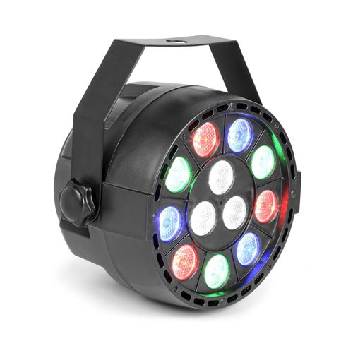 Beamz Party UV Projecteur PAR LED - éclairage DJ de LED RVBB & UV - DMX / autonome - 12W - noir