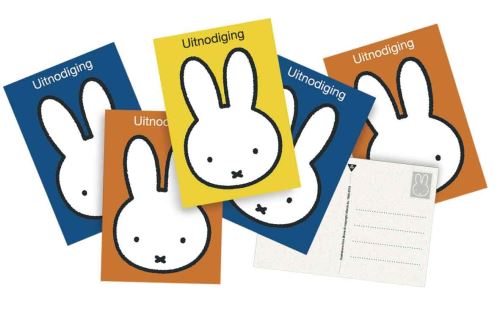 Haza Original invitations Miffy 6 pièces
