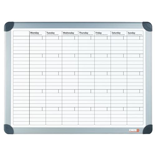 DESQ Planificateur mensuel magnétique 60x90 cm Blanc