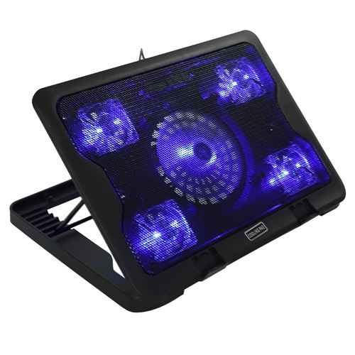Refroidisseur Bloc-notes de refroidissement pour ordinateur portable USB silencieux avec LED