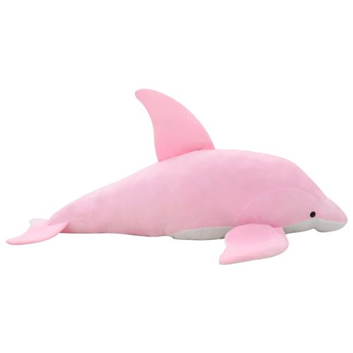 vidaXL Knuffel dolfijn pluche roze