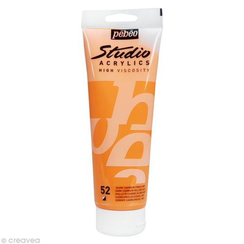 Peinture acrylique Pébéo Studio High Viscosity - Semi-Opaque - 250 ml