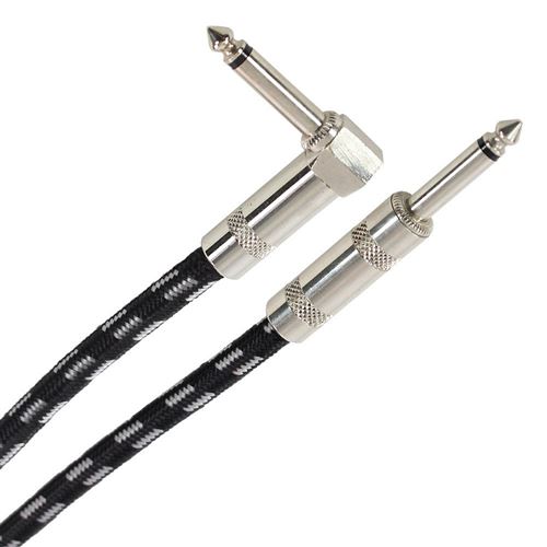 Plugger Câble Tweed Jack Mâle Mono - Jack Mâle Mono Coudé 3m Easy