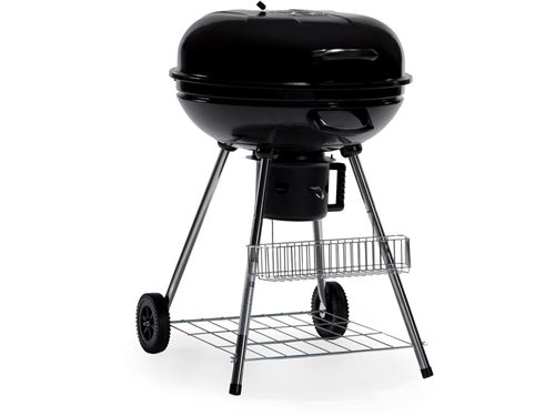 barbecue charbon de bois midnight - 68 x 58 x 90 cm - noir
