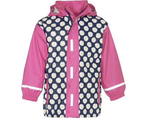 Playshoes imperméable fleurs rose/marine junior