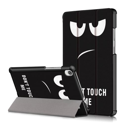 Etui en PU + TPU surface d'impression triple ne me touche pas pour votre Lenovo Tab M8 HD8505/8705