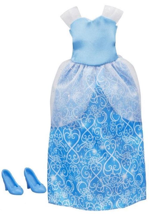 Disney princesse - poupee et mini-poupee - tenue cendrillon - robe de bal bleue avec chaussure - habit - vetement