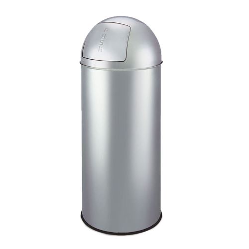 Poubelle en acier 50 L ouverture par poussée P1592050