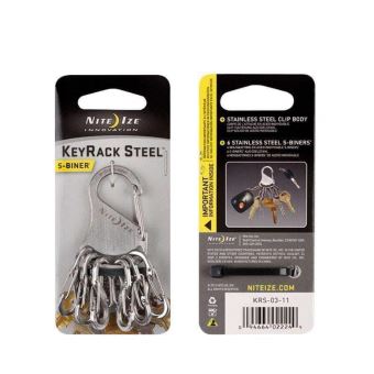 Porte-clefs Keyrake Steel Nite Ize Argent - 1