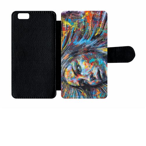 Etui À Rabat Apple Iphone 6s Visage En Couleur