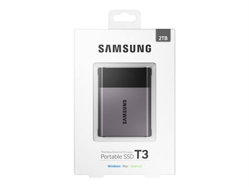 Samsung SSD Portable T3 - 2 To - Disque dur externe - Garantie 3