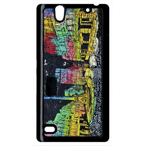 Coque Street Art Compatible Sony Xperia C4 Transparent