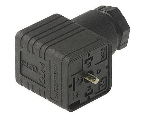 Connecteur électrovanne + diode 2 pôles + terre hirschmann gdml 2016 gb1 934 407-106