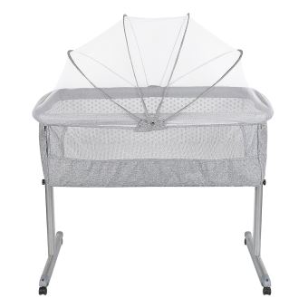 Berceau Cododo Oobest Lit De Bebe De 0 36 Mois Avec Moustiquaire Gris Berceaux Couffins Achat Prix Fnac