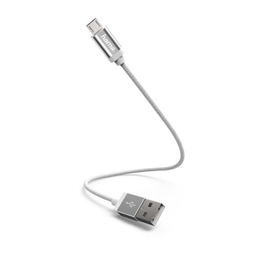 Hama Câble de charge / synchronisation Micro USB 0,2 M blanc