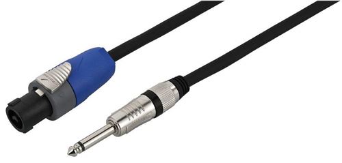 Img Stage Line 129390 Câble Haut-Parleur Speakon/Jack 6.3mm noir - 10m