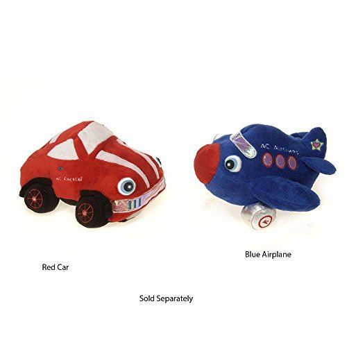 Fiesta Toys NightBuddies Red Wc Racecar with Light up Eyes Plush Stuffed Toy - 8