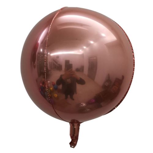 10 pcs Ballons en Aluminium 15 Pouces pour Noël Soirée Maison Jardin Fete Mariage - Or Rose
