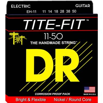 Jeu de cordes guitare électrique DR Tite Fit Extra-Heavy EH11 11-50 - 1