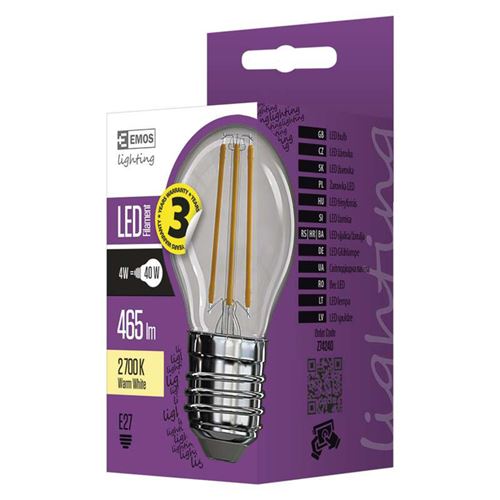 Emos Led Min. Globe Fila.4w E2