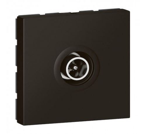 Legrand Noir Prise Télévision Mâle Mosaic - Ø9,52Mm - 2 Modules - Mat