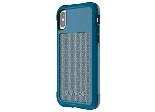 Coque Griffin Survivor Fit pour iPhone X - Bleue