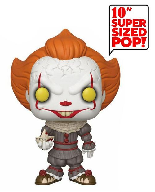Figurine Funko Pop Movie IT Super Sized Pennywise with boat 25 cm
