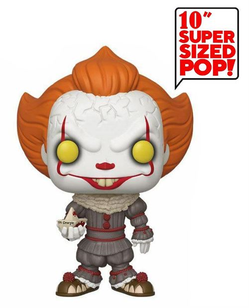 Figurine Funko Pop Movie IT Super Sized Pennywise with boat 25 cm