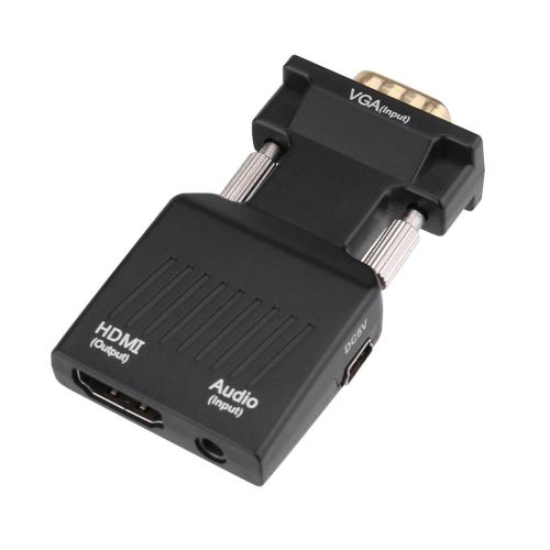 Vga Vers Hdmi Vga Vers Hdmi Video Audio Converter avec Câble USB Audio 3,5 Mm WEN085