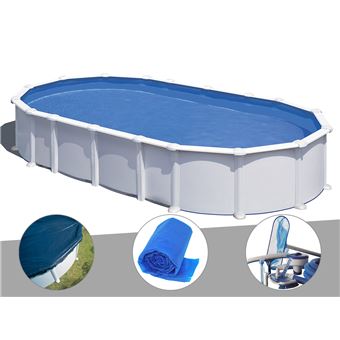 Kit Piscine Acier Blanc Gre Atlantis Ovale 7 44 X 3 99 X 1 32 M Bache Hiver Bache A Bulles Kit D Entretien Piscine Achat Prix Fnac