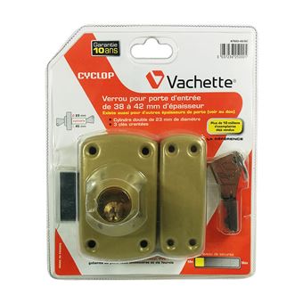 Verrous de sécurité à clé ou bouton
