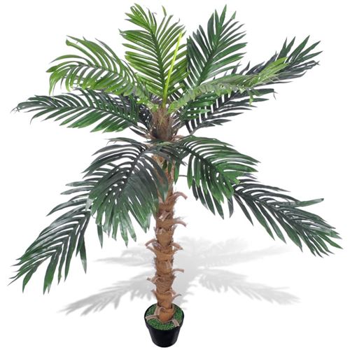 vidaXL Cocotier artificiel avec pot 140 cm