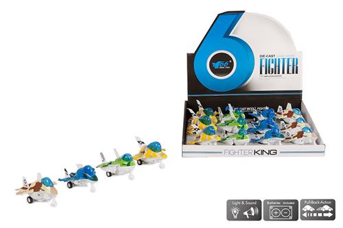 Moulé sous pression Pullback Jet Fighter 4 assorti de L / G