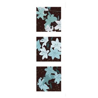 Fleurs Poster Reproduction - Triptyque (95x33 cm) - 1