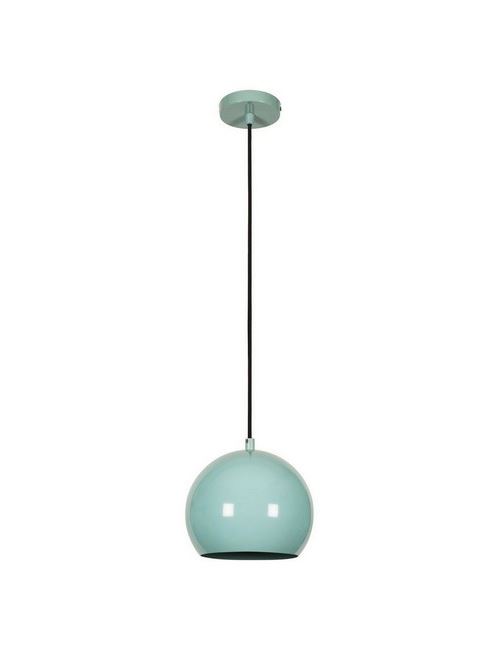 HOMEMANIA Lampe à Suspension Colorful - Plafonnier - Murale - Turquoise Pastel en Métal, 20 x 20 x 109 cm, 1 x E27 max 100 W